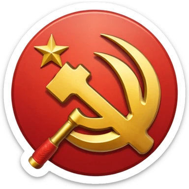 hammer and sickle sticker