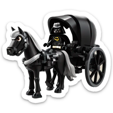 Lego Batman and Darth Vader 1790 horses and carriage  sticker