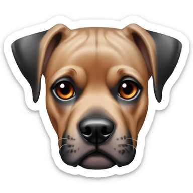 Doberman pug Rottweiler tiger silver red black with cropped ears pricked ears sticker