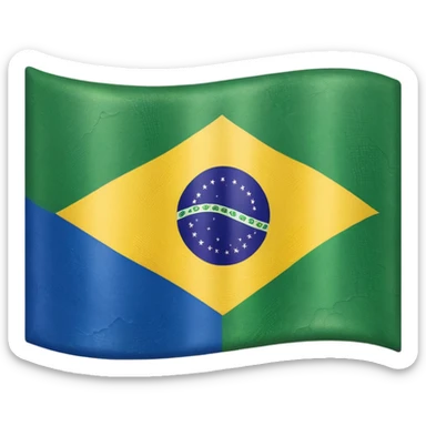 Brazil flag sticker