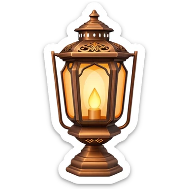 glowing lantern sticker