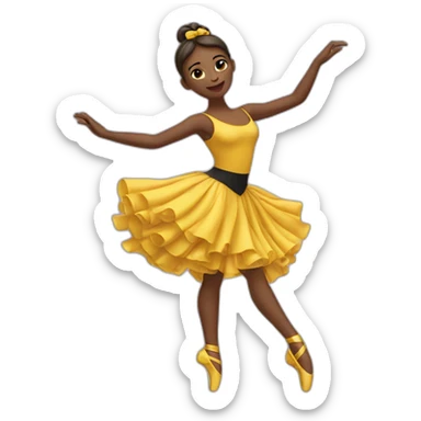 Danseuse de contemporain  sticker