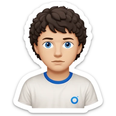 Jack Harlow with blue eyes sticker