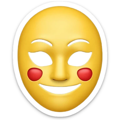 Eu quero um emoji😔 a usar uma mascara🙂 sticker