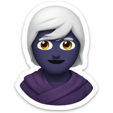 prune sans visage sticker