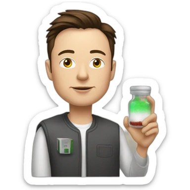 elon musk doing drugs, for educational purposes only, inclusiveness and positive, LGTBQ+ sticker