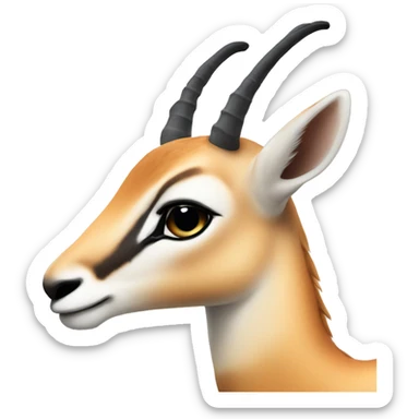 Cute gazelle sticker