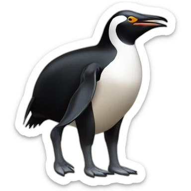half penguin half Wildebeest sticker