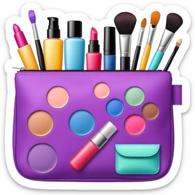 Bolsa con maquillaje  sticker