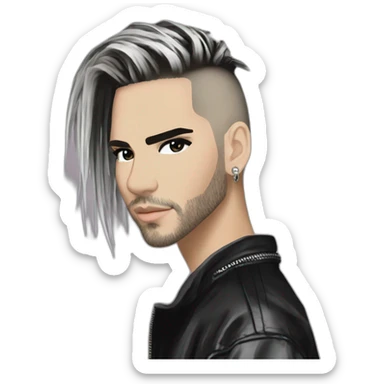 Bill Kaulitz Tokio hotel 2000s sticker