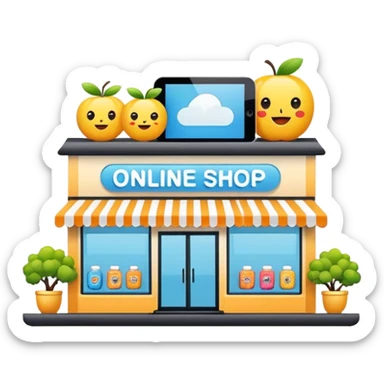 online shop sticker