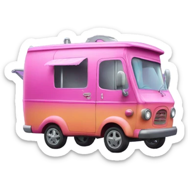 Haunted Barbie dreamhouse Caravan tuk tuk  sticker