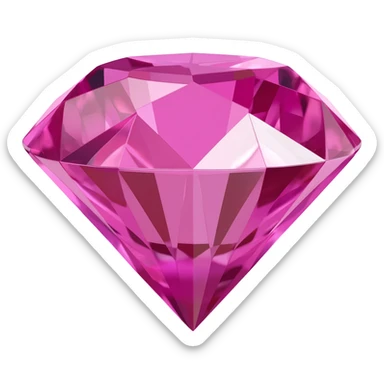 Pink diamond sticker
