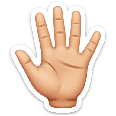 Mirror of this emoji👌. Left hand ok emoji sticker