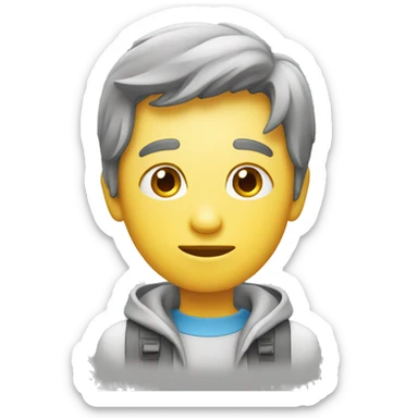 Un étudiant qui est fatigué sticker