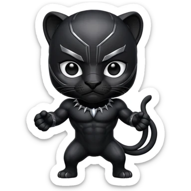 Pantera nera emoji sticker