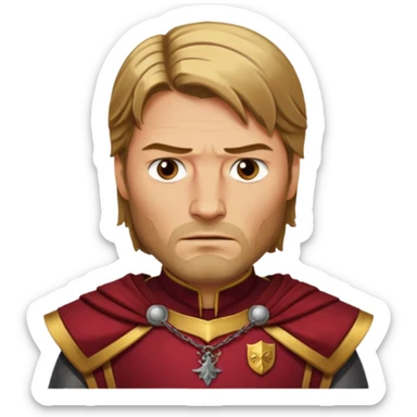 ajamie lannister character face only younger sticker