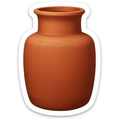 terracotta vase sticker