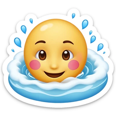 An emoji that's feeling a whirlpool of happiness. Blushing and feeling in love. Grinning and smiling and making a kissy face. Something sweet and perfect to send to someone you love. Not a familiar love something deep and profound. Something unique. sticker