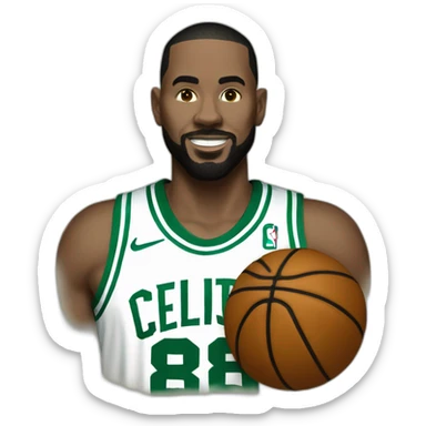 james p sullivan with green boston celtics jerssey sticker