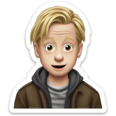 Macaulay Culkin from the movie Home Alone realistic sticker
