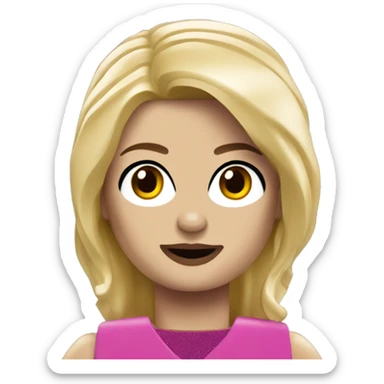 Lego blonde girl  sticker