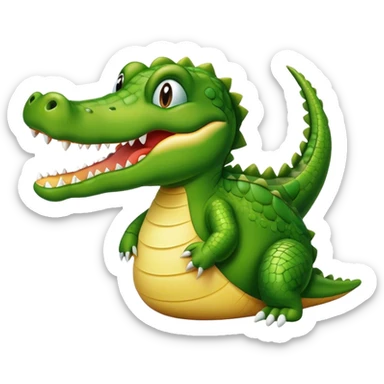 Gator eating fart sticker