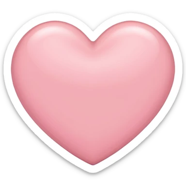 Imagine a light pink heart sticker