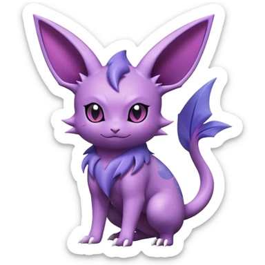 Noibat-Nidorino-Espeon-hybrid, full body sticker