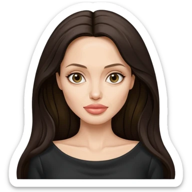 Angelina Jolie up to the waist sticker