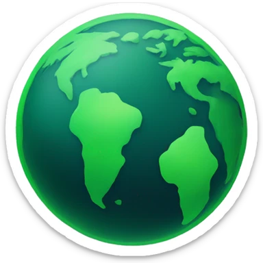 green planet sticker