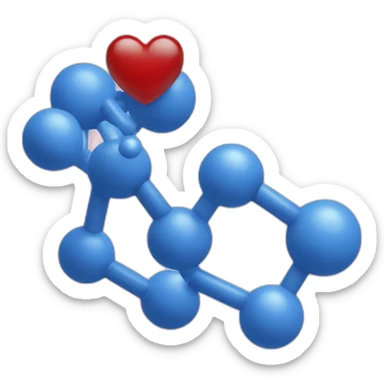Molecule 5rapped in a heart organ sticker