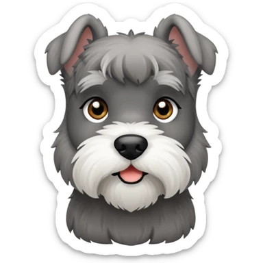 mini schnauzer emoji sticker