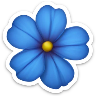 Flor azul sticker