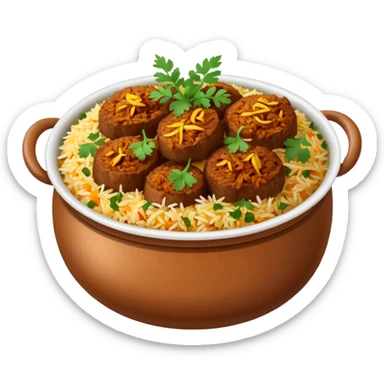 mutton biriyani sticker