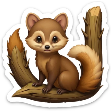 European pine marten sticker