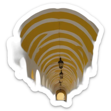 Antigua Guatemala yellow colonial Arch sticker