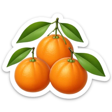 three mandarin tre sticker