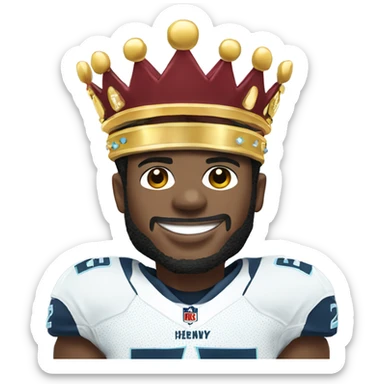 Derrick Henry wearing crown sticker