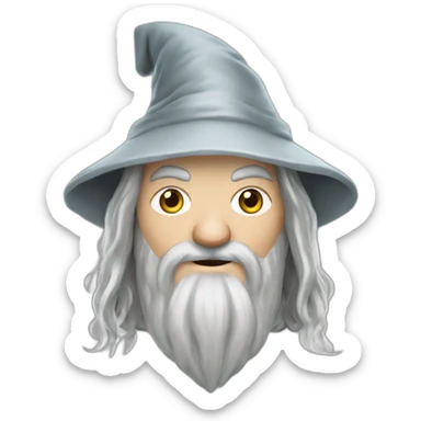 Tolkien's Gandalf the Wizard from The Hobbit sticker