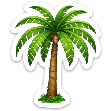 Palm tree no backgrpound sticker
