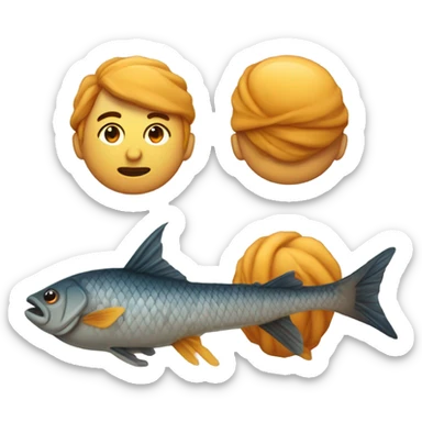 Une pêche vraiment très fatiguée  sticker