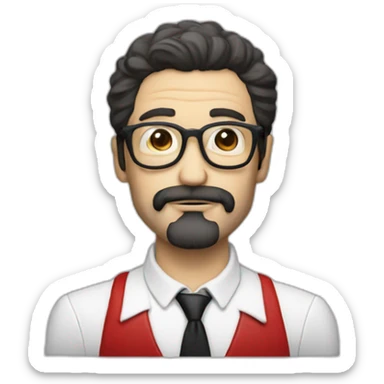 el professor casa de papel sticker