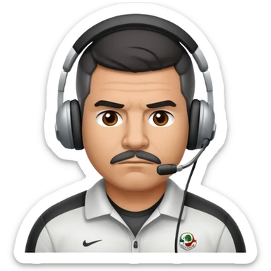 Mexican American football coach sticker