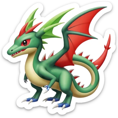 Meloetta-Garchomp-Flygon-Pokémon-Digimon-Fakémon-creature sticker