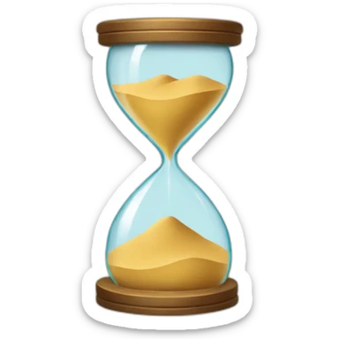 sandglass sticker