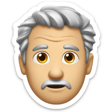 A desperate man sticker