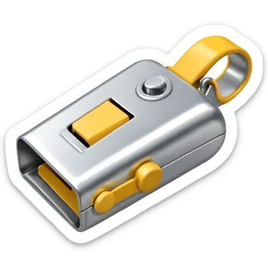 just a referee whistle. normal metal whistle used in sports sticker