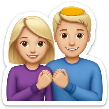 phone wallpaper with blonde couple as wallpaper sticker