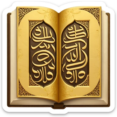 Create an emoji that reflects quran sticker